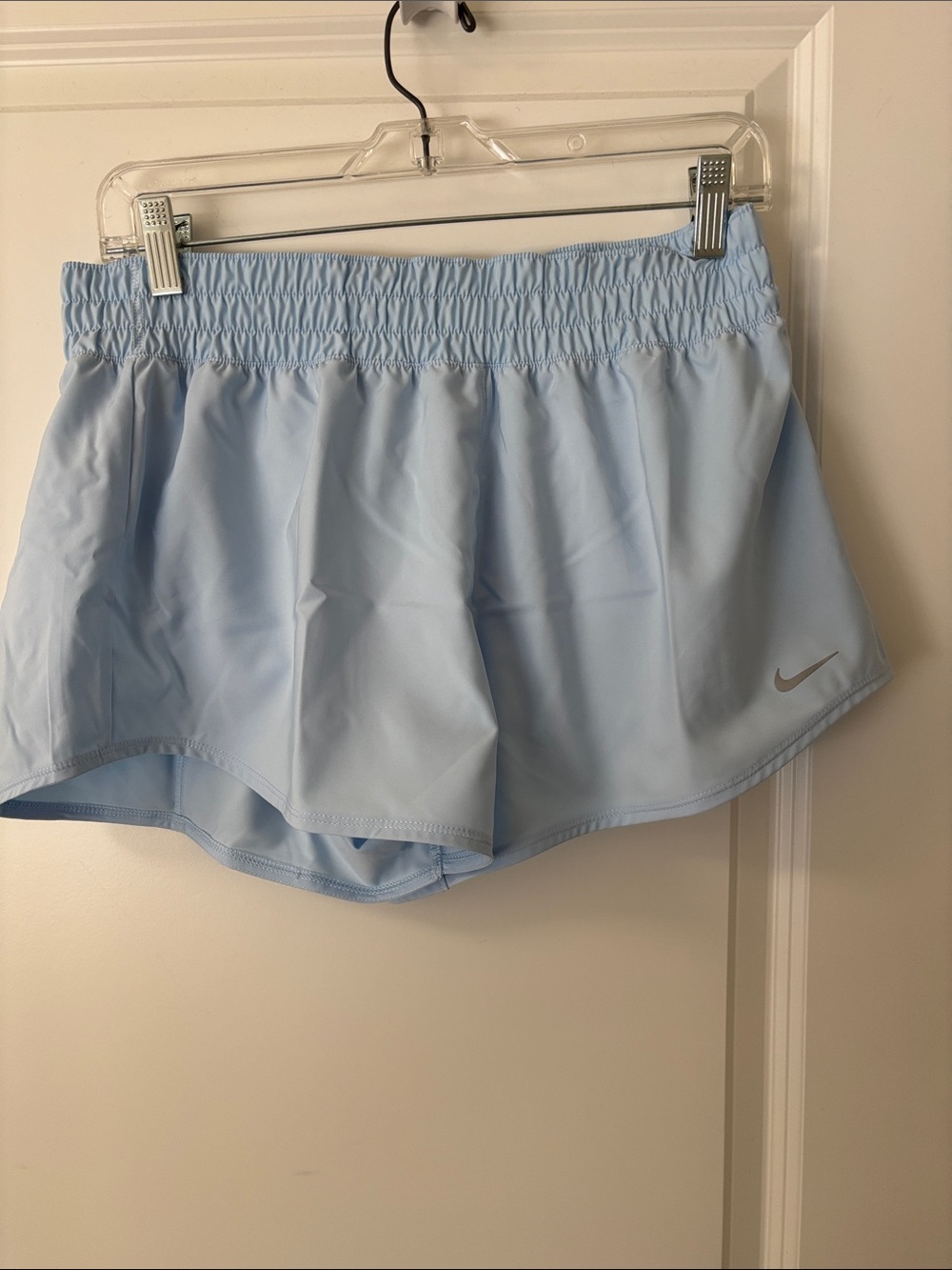 Nike Pale Blue Women's Athletic Running Shorts. Size medium. NWT.